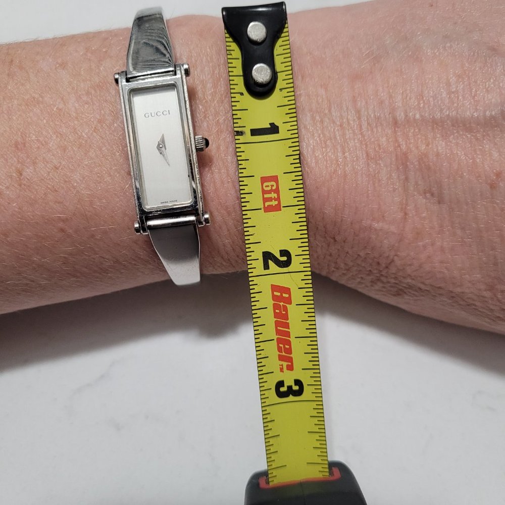 Gucci Accessories Vintage 1500L Bracelet Watch Polished Stainless Steel